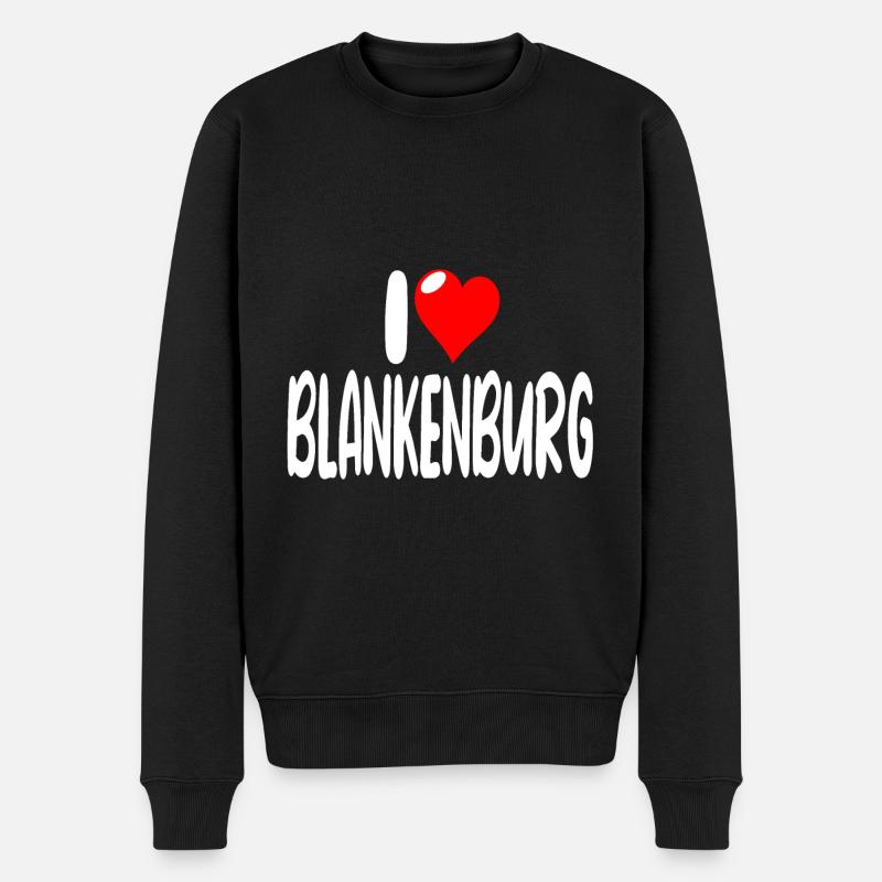 Blankenburg - Männer Premium Bio Pullover - Schwarz
