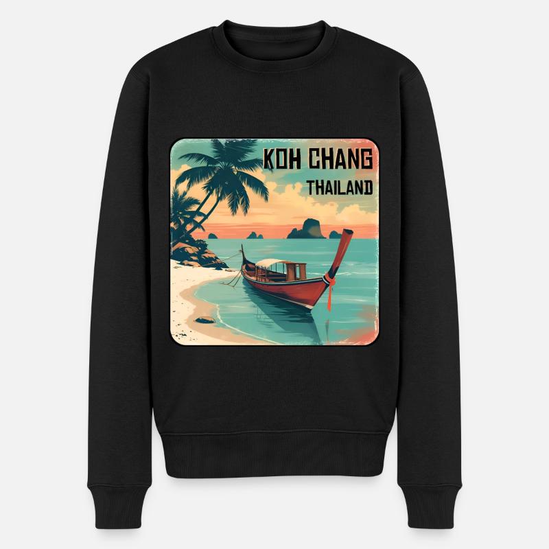 Koh Chang - Pull Premium bio Homme - noir