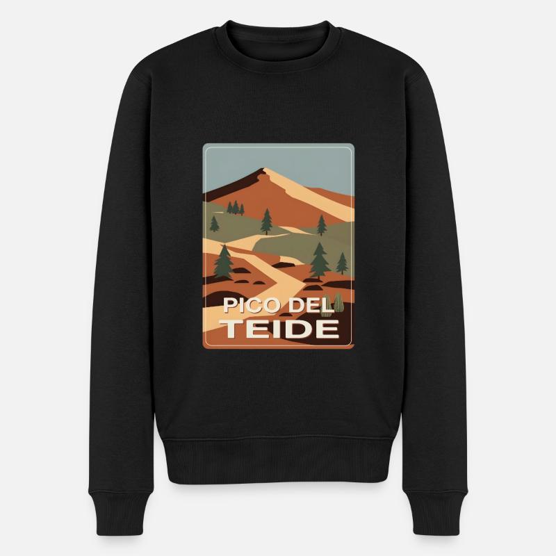 Pico del Teide Tenerife - Pull Premium bio Homme - noir