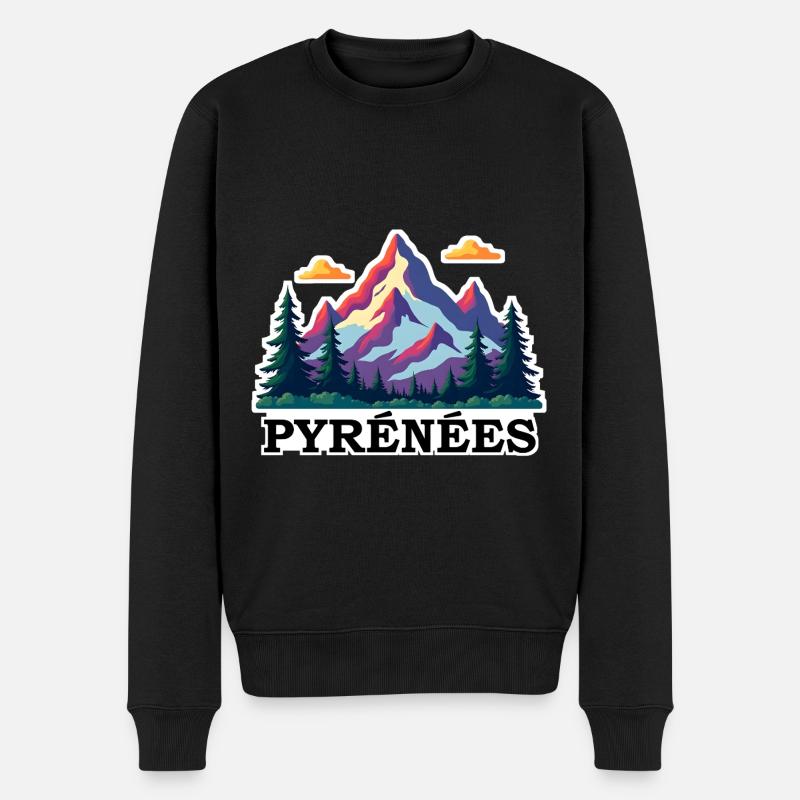 Pyrénées Pyrénées - Pull Premium bio Homme - noir