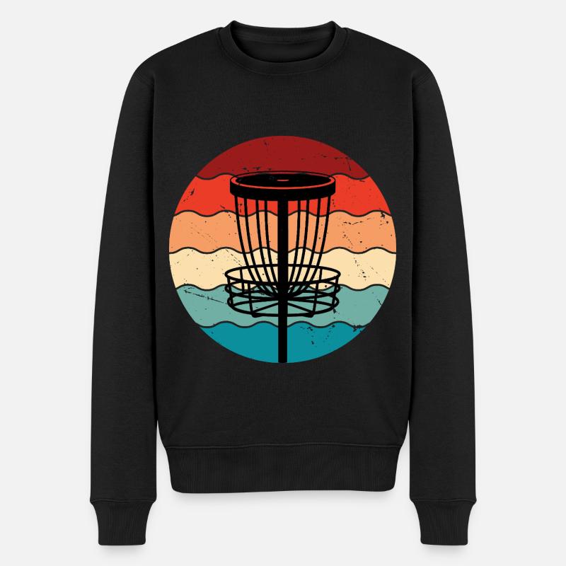 Disc Golf - Männer Premium Bio Pullover - Schwarz