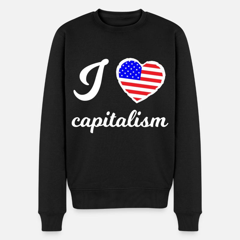 J’aime le capitalisme - Pull Premium bio Homme - noir