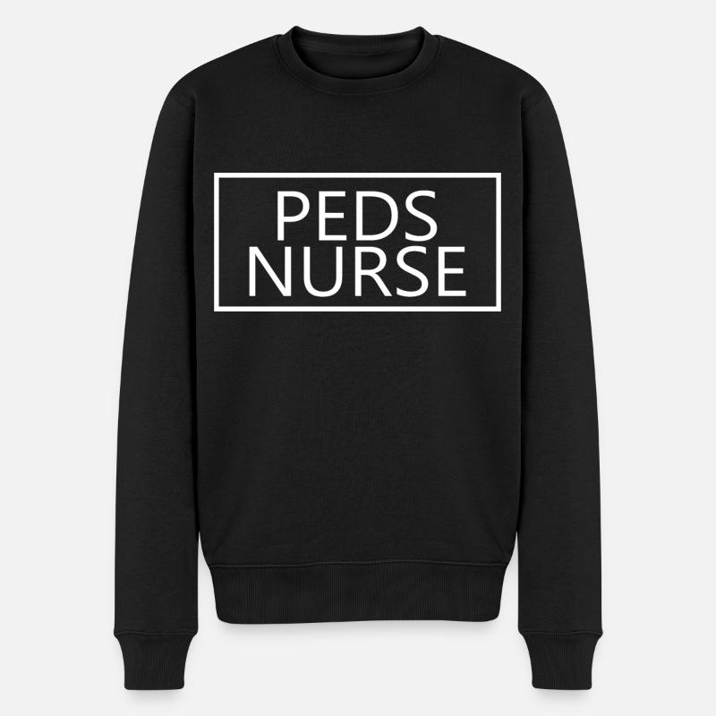 PEDS Krankenschwester stolze Krankenpflegeschülerin - Männer Premium Bio Pullover - Schwarz