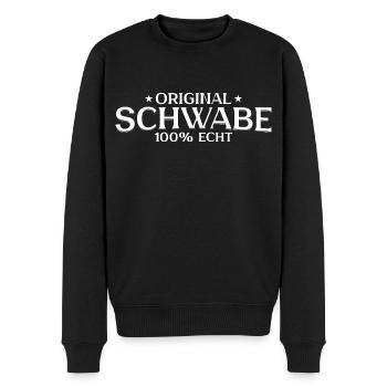 Schwäbischer Dialekt Original Schwabe - Männer Premium Bio Pullover - Schwarz - Vorne - Nico (187cm)
