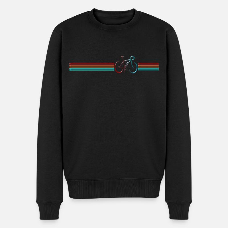 Fahrrad Rennrad Design - Männer Premium Bio Pullover - Schwarz