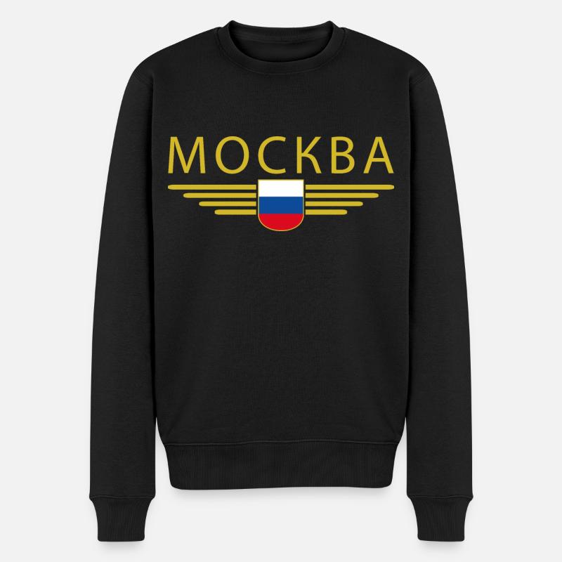 T-Shirt Moscou – Métropole de l’Elégance - Pull Premium bio Homme - noir