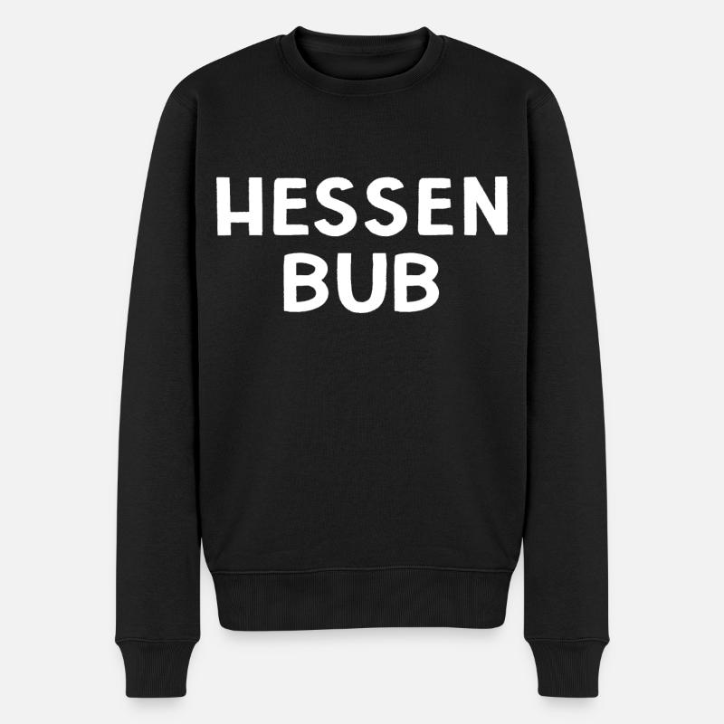Hussen Bub - Männer Premium Bio Pullover - Schwarz