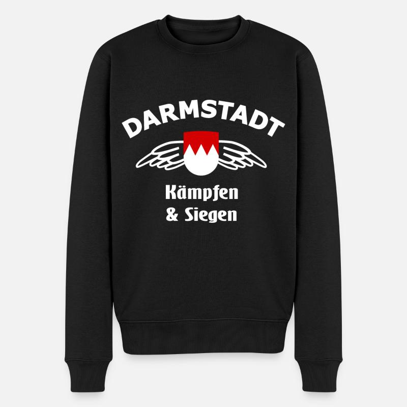 Die Darmstädter - Männer Premium Bio Pullover - Schwarz