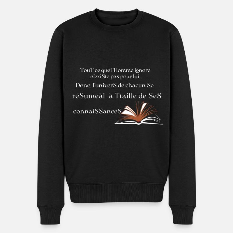 L'Univers des Connaissances - Pull Premium bio Homme - noir