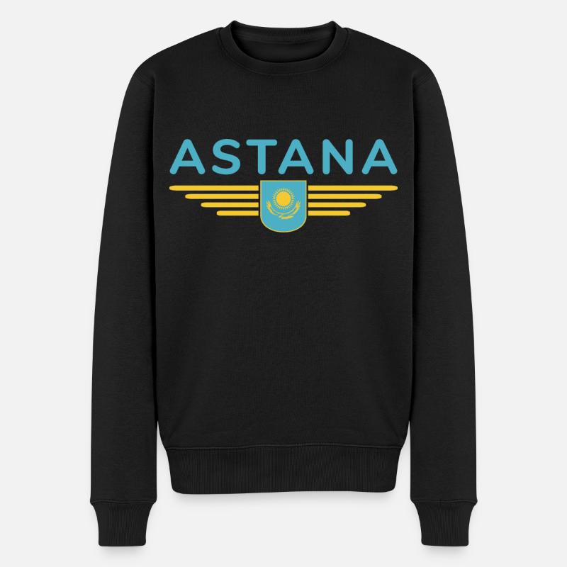 Astana Design – Modernité et tradition - Pull Premium bio Homme - noir