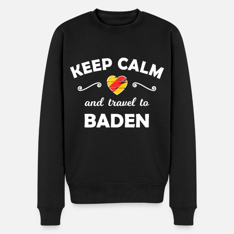 Die Fahrt ins Badnerland - Männer Premium Bio Pullover - Schwarz