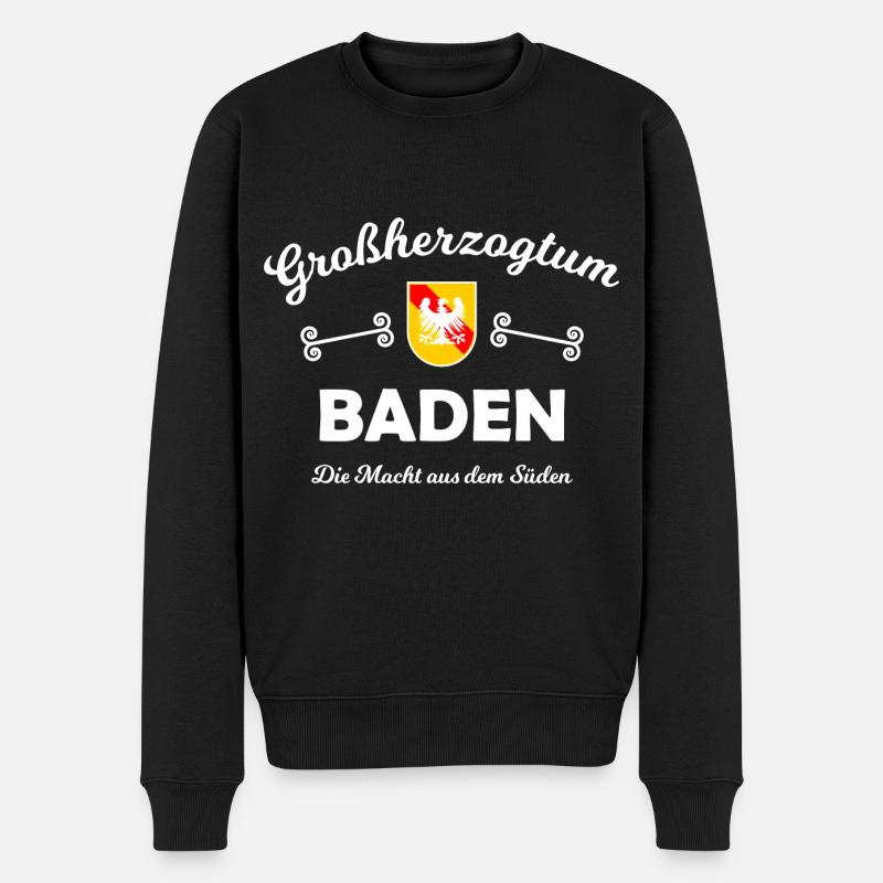 Das schöne Badnerland - Männer Premium Bio Pullover - Schwarz