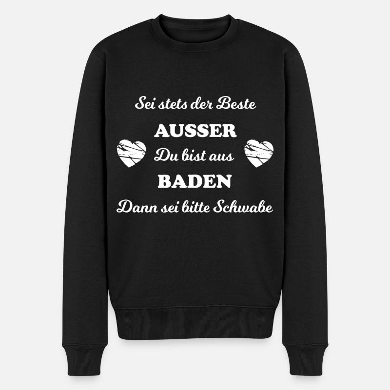 Die Schwaben im Süddeutschen - Männer Premium Bio Pullover - Schwarz