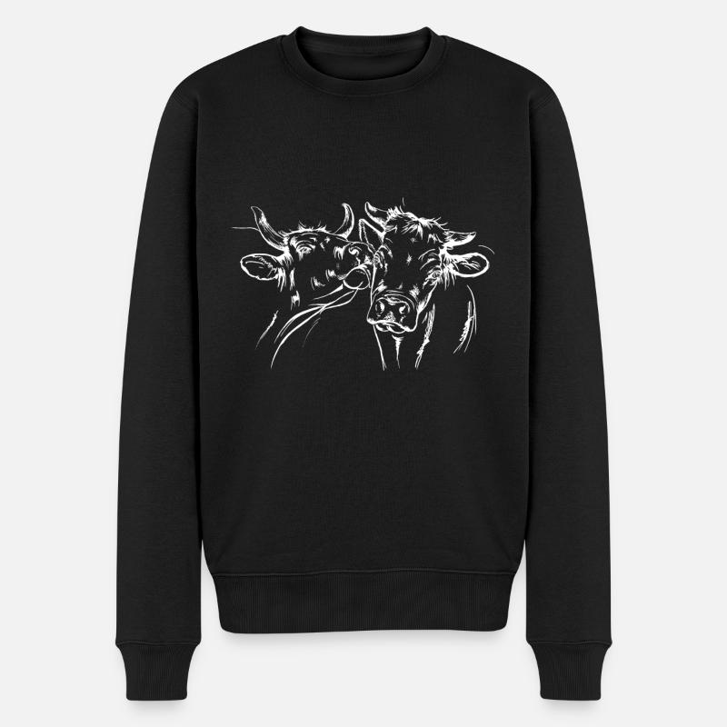 Vaches bisous - Pull Premium bio Homme - noir