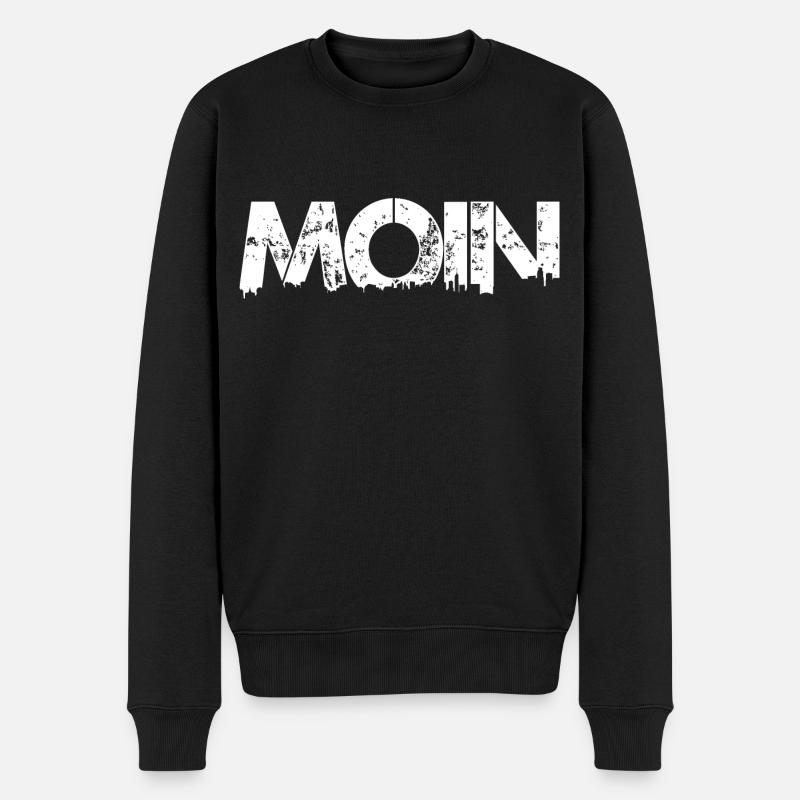 MOIN w - Männer Premium Bio Pullover - Schwarz