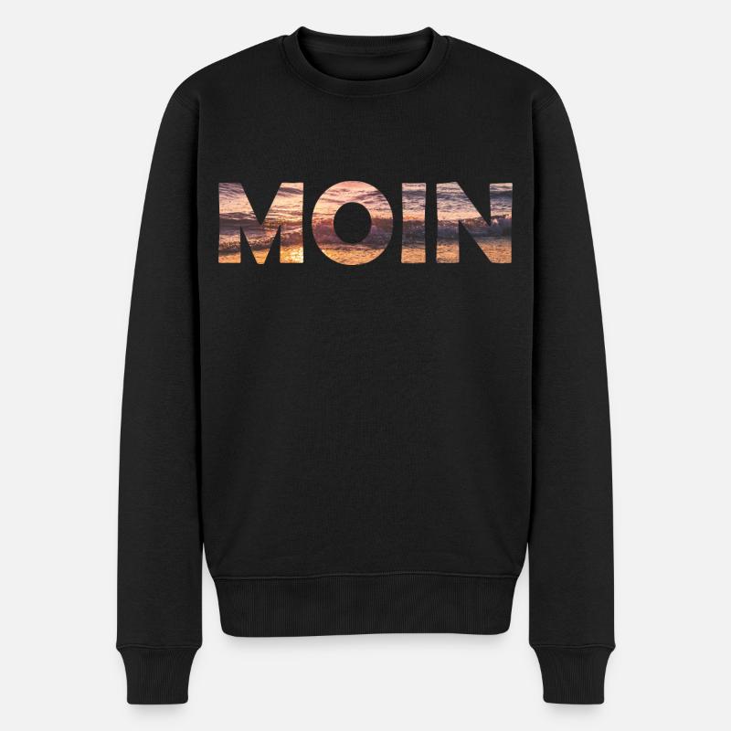MOIN - Männer Premium Bio Pullover - Schwarz