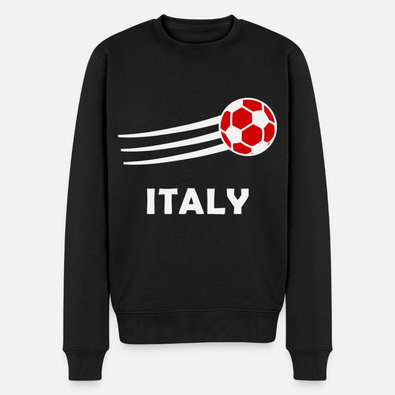Les Italiens - Pull Premium bio Homme - noir