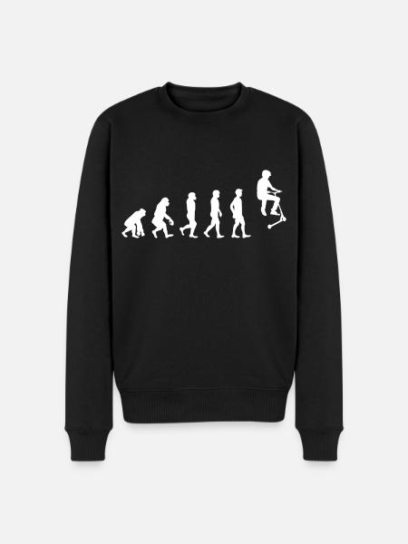 Stunt Scooter Freestyle Scootering Evolution - Men's Premium Organic Jumper - black