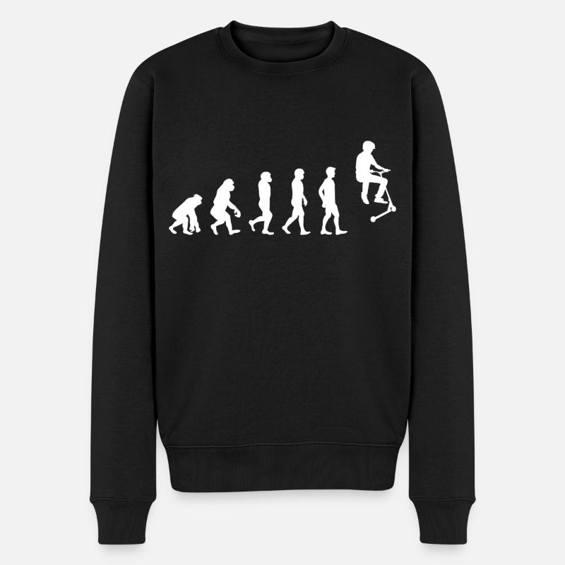 Stunt Scooter Freestyle Scootering Evolution - Pull Premium bio Homme - noir