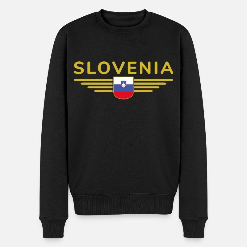 Design slovène élégant - Pull Premium bio Homme - noir