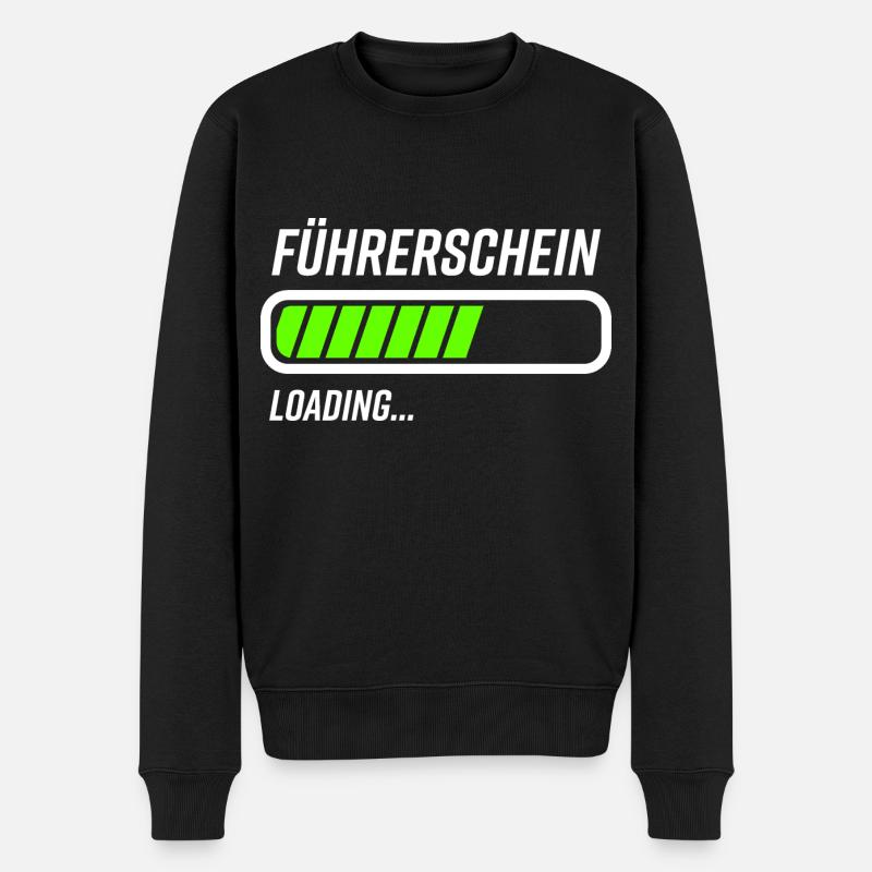 Führerschein Loading Ladebalken - Männer Premium Bio Pullover - Schwarz