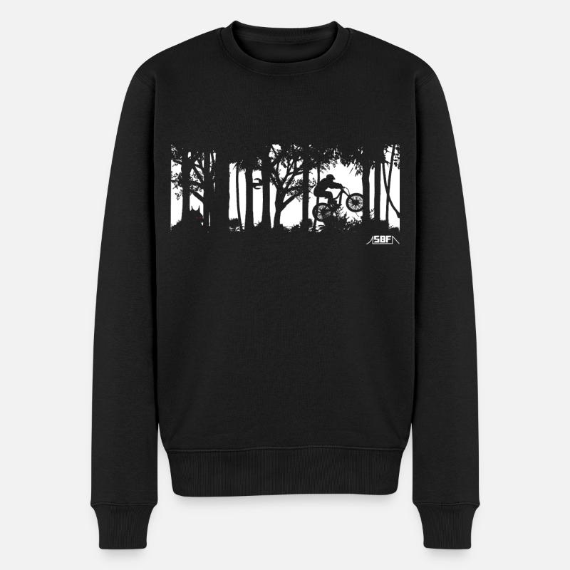 Werewolf - Männer Premium Bio Pullover - Schwarz