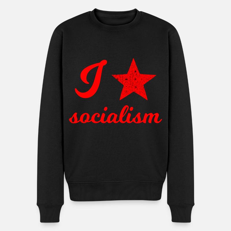 J’aime le socialisme - Pull Premium bio Homme - noir