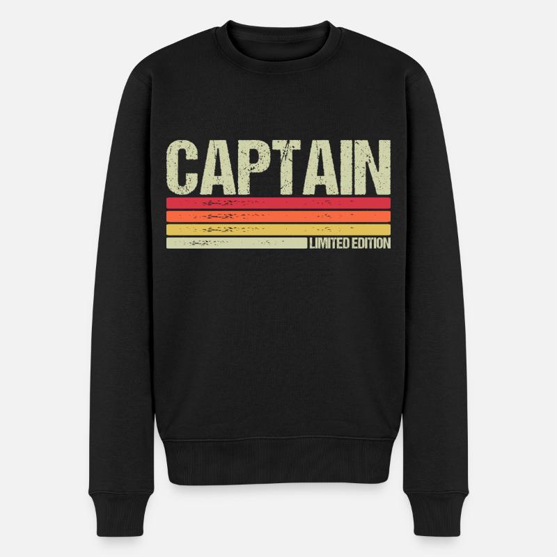Capitaine - Pull Premium bio Homme - noir