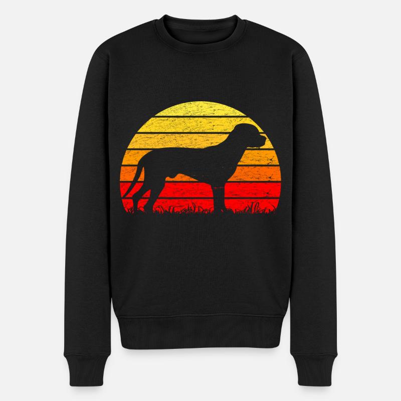 Schwarzwildbracke Slovenský Kopov Sonnenaufgang - Männer Premium Bio Pullover - Schwarz
