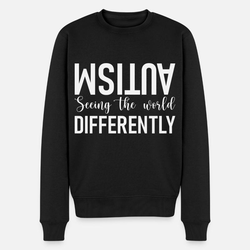 Autismus Autistisch - Männer Premium Bio Pullover - Schwarz
