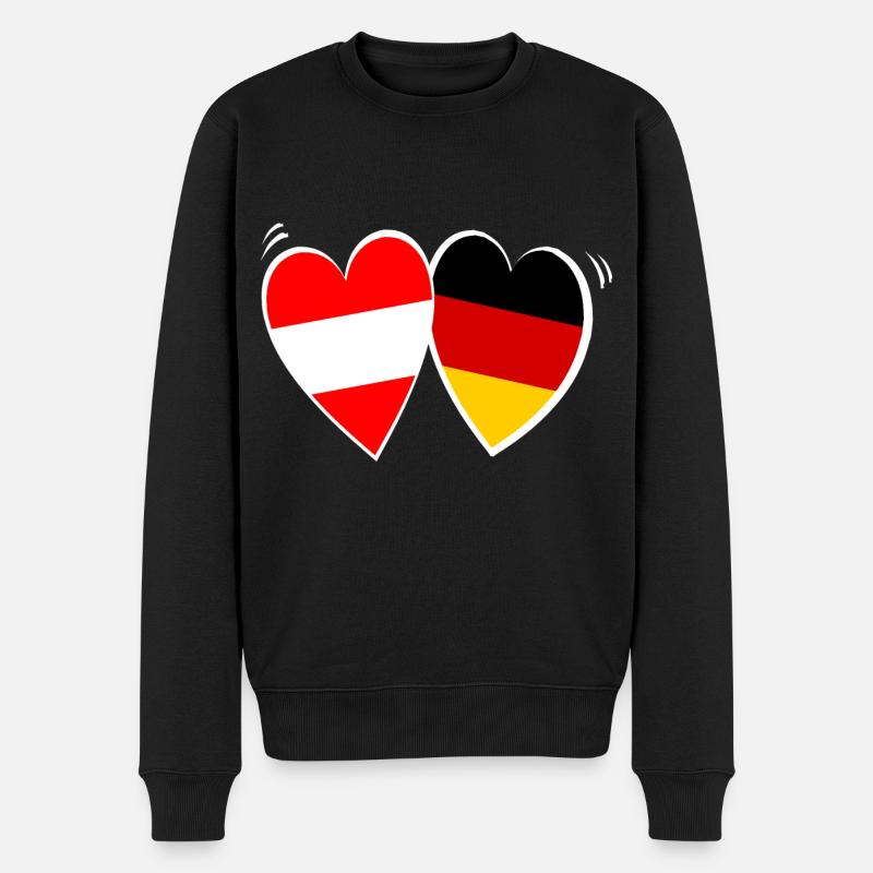 Amour autrichien allemand - Pull Premium bio Homme - noir