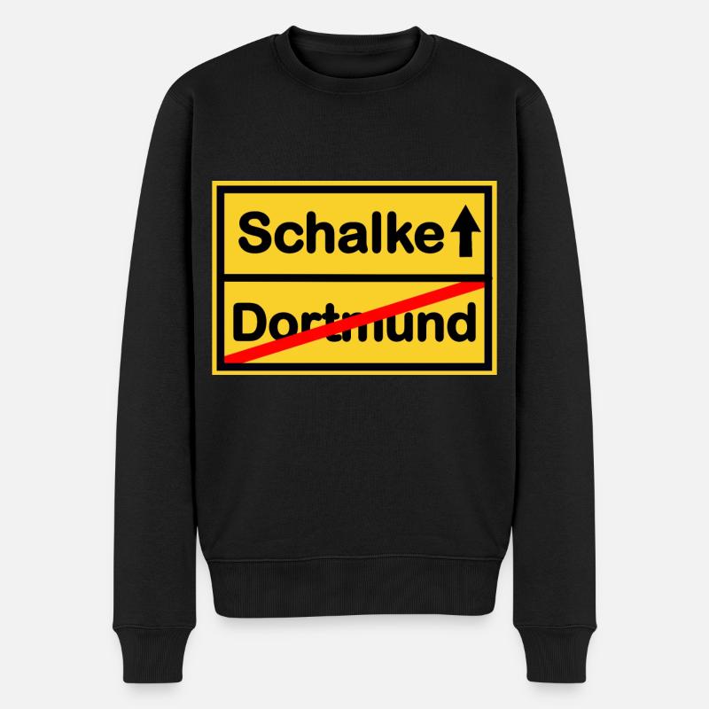 Die Schalker - Männer Premium Bio Pullover - Schwarz
