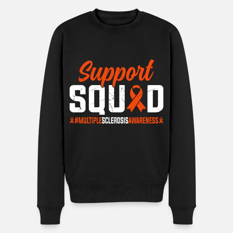 Multiple Sklerose - Männer Premium Bio Pullover - Schwarz
