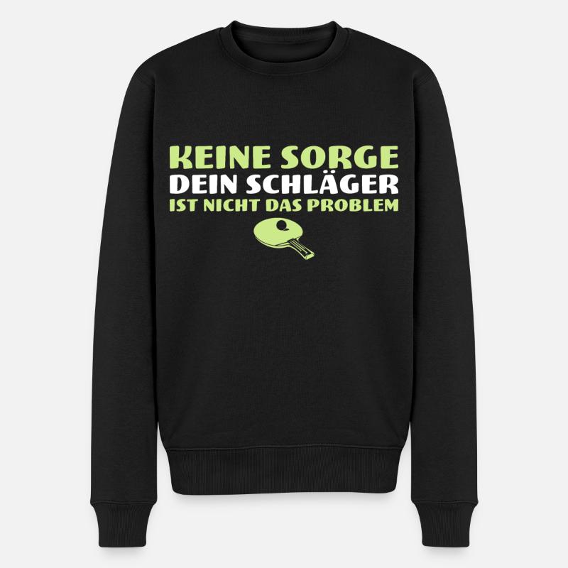 Tischtennis Schläger ist nicht das Problem - Männer Premium Bio Pullover - Schwarz