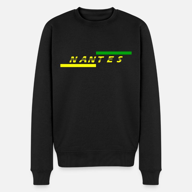 Nantes - Pull Premium bio Homme - noir