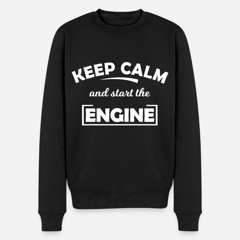 Démarre les moteurs - Pull Premium bio Homme - noir