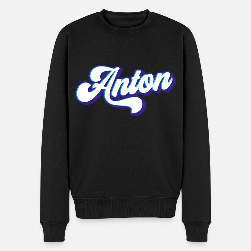 Anton | Couleurs changeantes - Pull Premium bio Homme - noir