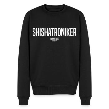 NONNATIVES SHISHATRONIKER - Männer Premium Bio Pullover - Schwarz - Vorne - Nico (187cm)