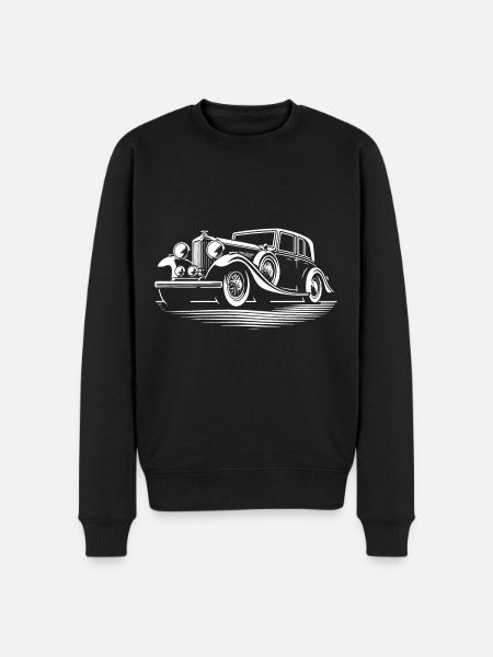 Elegance on wheels - Men's Premium Organic Jumper - black