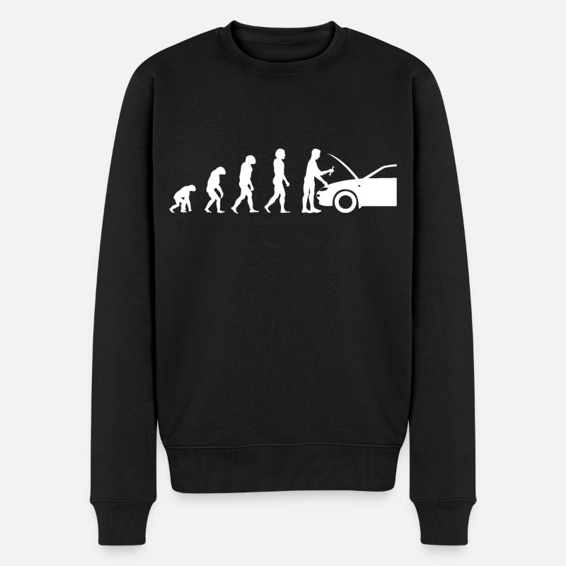 Automobile Mécanicien Evolution Mécanicien automobile Atelier - Pull Premium bio Homme - noir