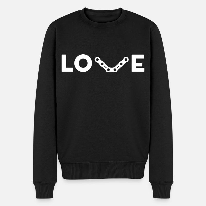 J’ADORE LES VÉLOS - Pull Premium bio Homme - noir