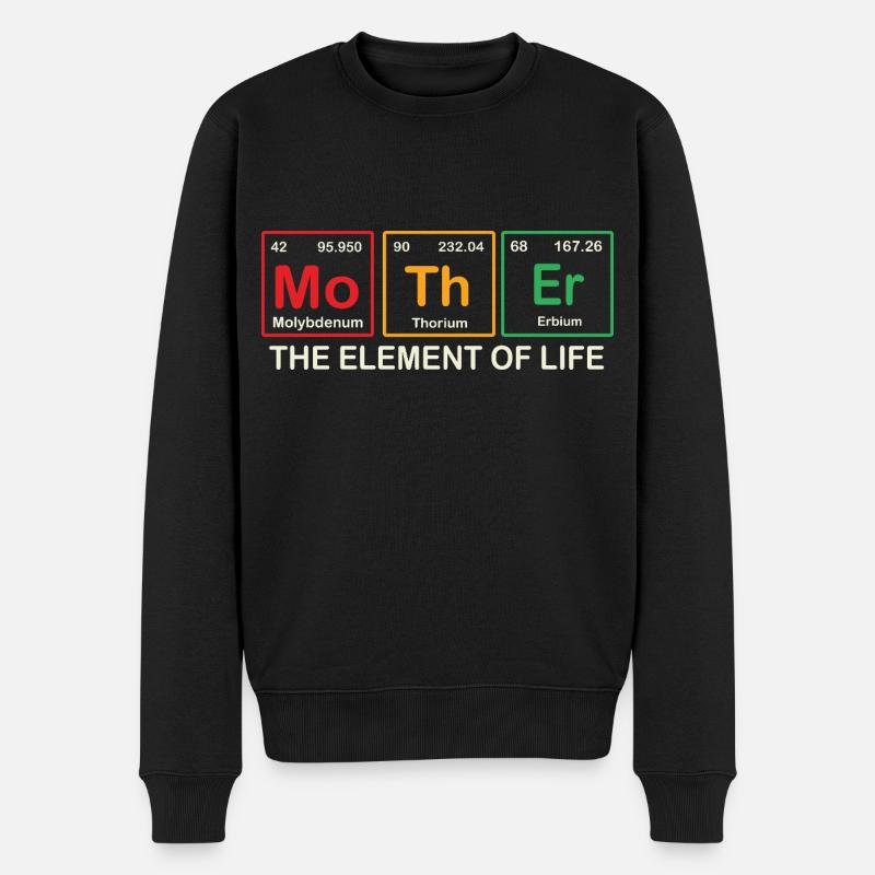 Mama - Männer Premium Bio Pullover - Schwarz