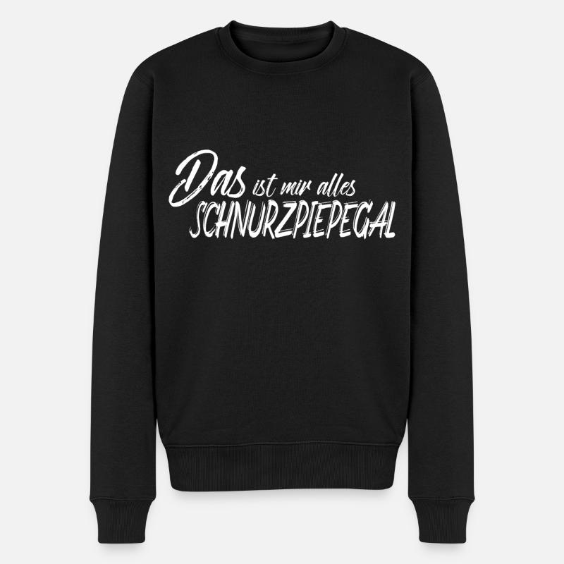 Das ist mir alles schnurzpiepegal - Info 2 - Männer Premium Bio Pullover - Schwarz