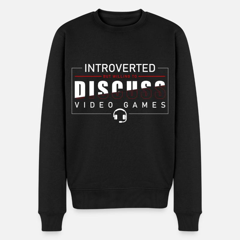 PC Nerd Gamer Graphismes - Pull Premium bio Homme - noir