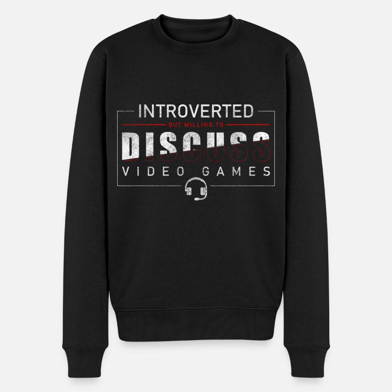 Zocker PC Masterrace Streaming - Men's Premium Organic Jumper - black
