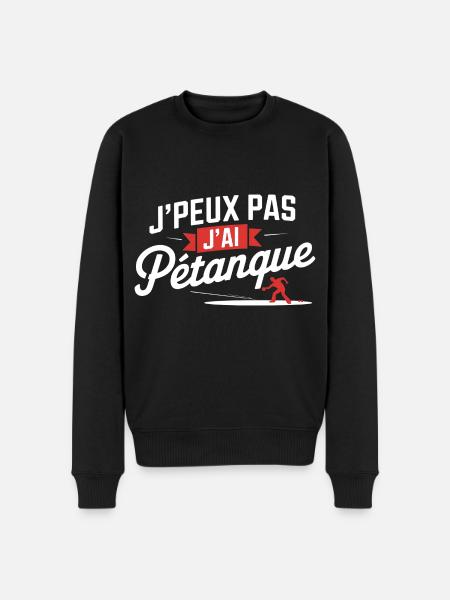 I can't I have petanque - Men's Premium Organic Jumper - black