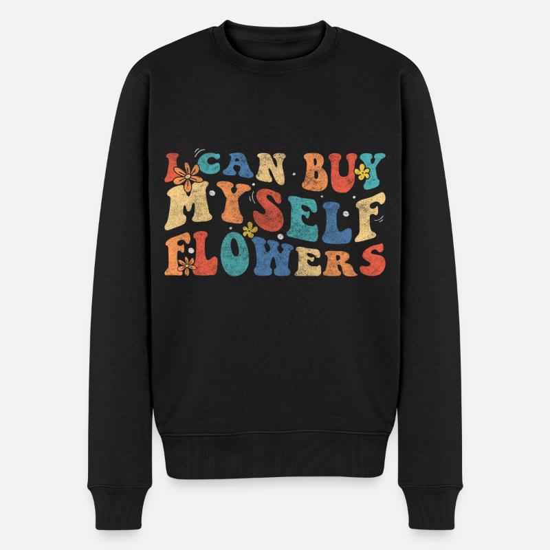 Fleurs affection romance mariage - Pull Premium bio Homme - noir