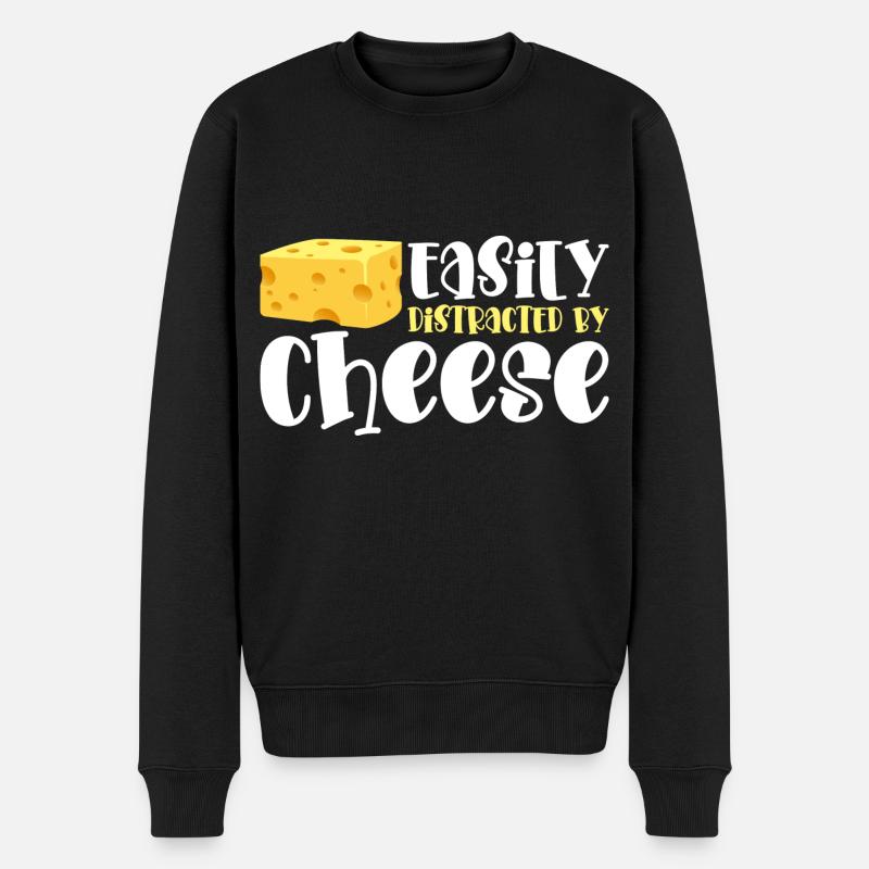 Käse Foodie Käserei - Männer Premium Bio Pullover - Schwarz