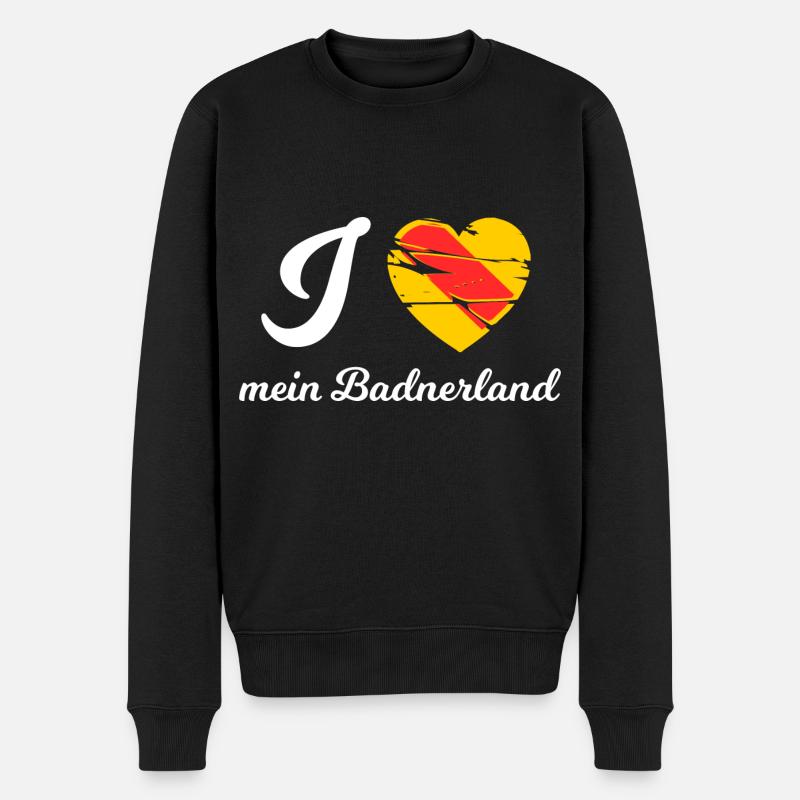 J’adore le Badnerland - Pull Premium bio Homme - noir