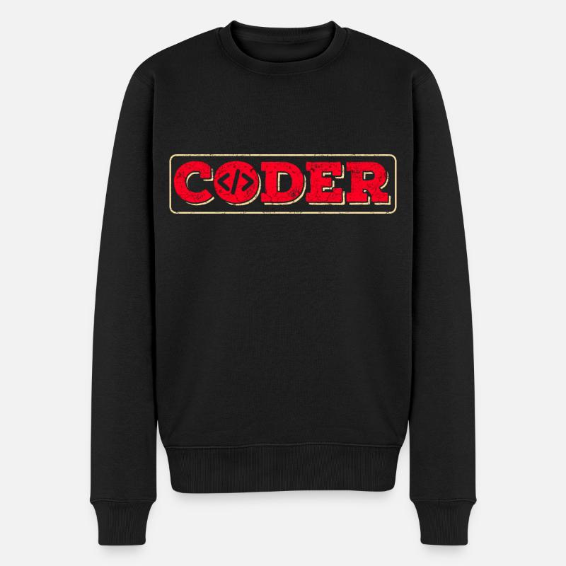 Programmeur Informaticien - Pull Premium bio Homme - noir